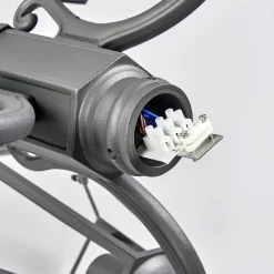 Lygtepæle ^ Lindby udendørslampe Edana, 212 cm, 3 lyskilder, antracit, E27, IP44
