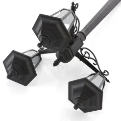 Lindby Lygtepæle > udendørslampe Nane, 217 cm, sort, saltvandsresistent, E27