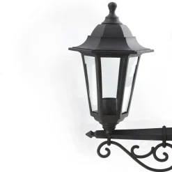 Lindby Lygtepæle > udendørslampe Nane, 217 cm, sort, saltvandsresistent, E27