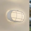 Lindby Terrassebelysning > udendørs LED-væglampe Alisha, hvid, plast, IP54