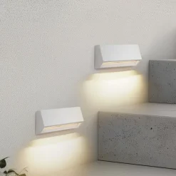 Terrassebelysning|Væglamper ^ Lindby udendørs LED-væglampe Appeso, længde 22 cm, sæt med 2 stk