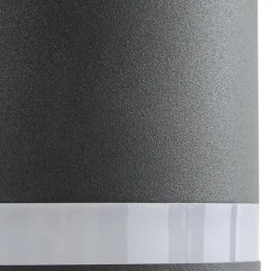 Lindby Solcellelamper|Væglamper > udendørs LED-væglampe Bentlas, antracit, IP44