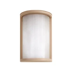 Terrassebelysning ^ Lindby udendørs LED-væglampe Calvik, beige, riflet, IP44
