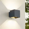 Lindby Terrassebelysning|Væglamper > udendørs LED-væglampe Esani, antracit, op/ned, IP54