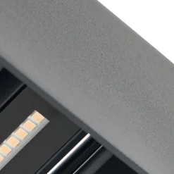 Lindby Terrassebelysning|Væglamper > udendørs LED-væglampe Esani, antracit, op/ned, IP54
