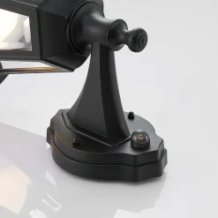 Lindby Væglampe Med Sensor|Terrassebelysning > udendørs LED-væglampe Iavo, sensor, sort, lygte