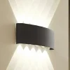Lindby Terrassebelysning|Væglamper > udendørs LED-væglampe Ithan, 5 lyskilder, antracit, metal