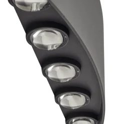 Lindby Terrassebelysning|Væglamper > udendørs LED-væglampe Ithan, 5 lyskilder, antracit, metal
