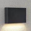 Lindby Terrassebelysning|Væglamper > udendørs LED-væglampe Jarte, 20 cm, ned, grå, IP65