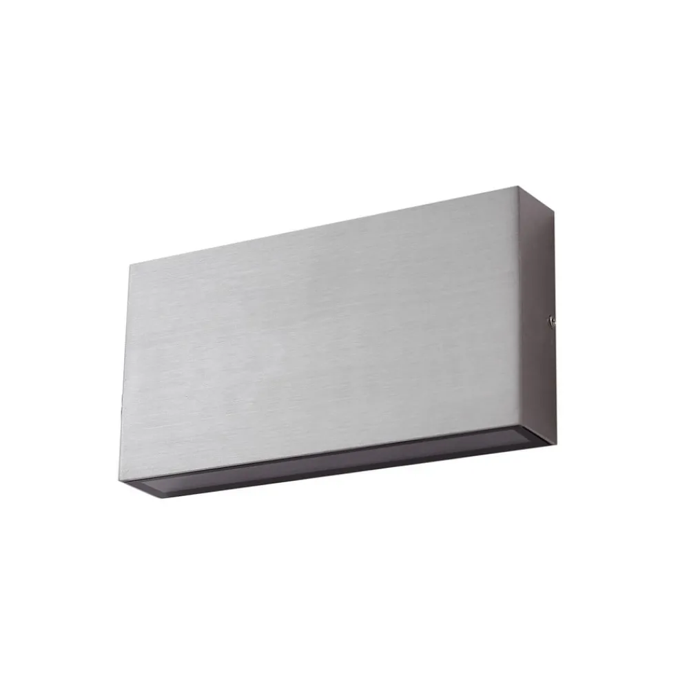 Lindby Terrassebelysning|Væglamper > udendørs LED-væglampe Jarte, grå, metal, 17 cm, IP54
