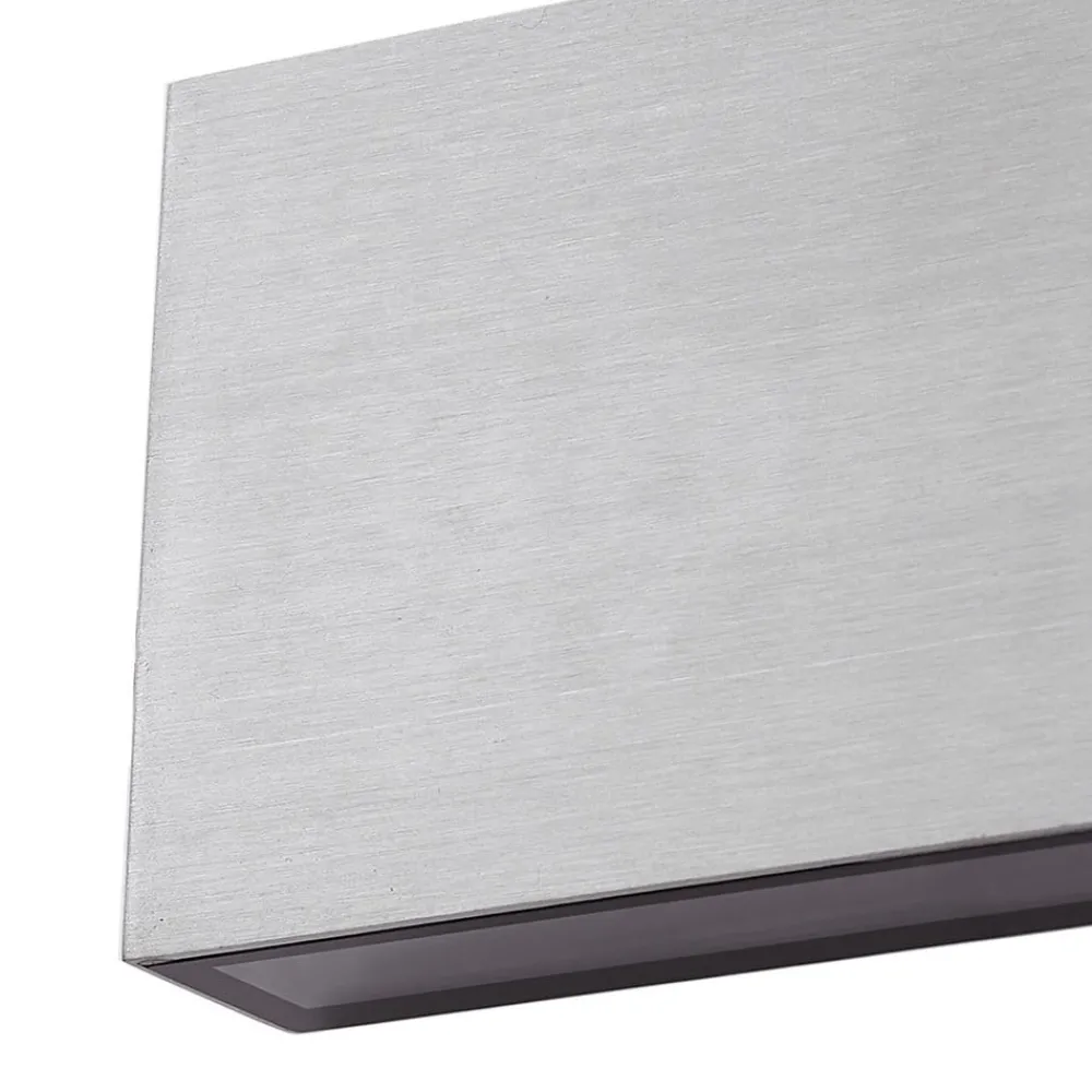Lindby Terrassebelysning|Væglamper > udendørs LED-væglampe Jarte, grå, metal, 17 cm, IP54