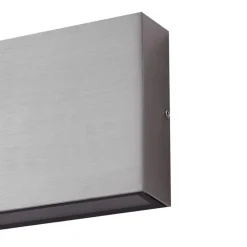 Lindby Terrassebelysning|Væglamper > udendørs LED-væglampe Jarte, grå, metal, 17 cm, IP54