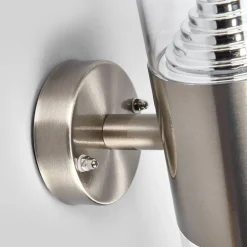 Lindby Terrassebelysning|Væglamper > udendørs LED-væglampe Lanea, 21 cm, stål, IP44