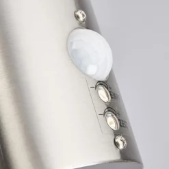 Lindby Væglampe Med Sensor|Terrassebelysning > udendørs LED-væglampe Lanea, 22 cm, stål, sensor