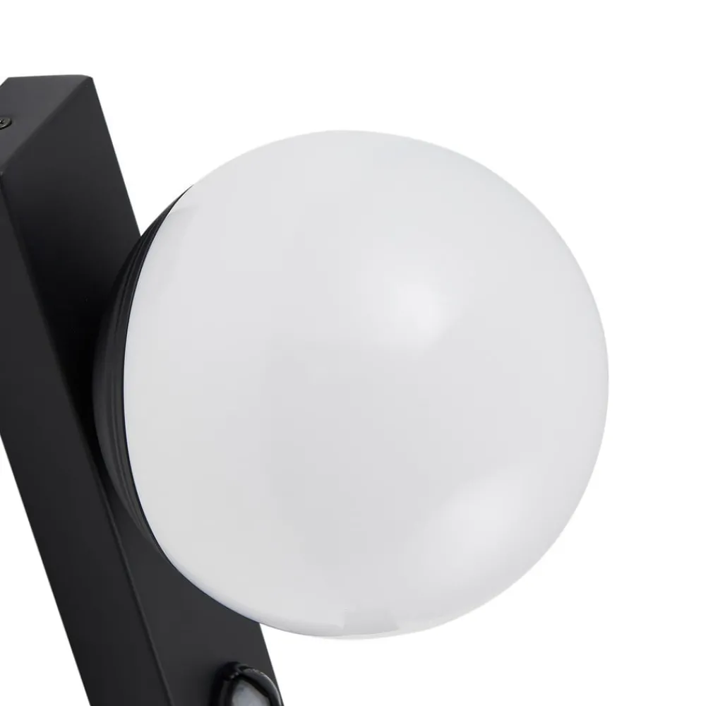Lindby Væglampe Med Sensor|Terrassebelysning > udendørs LED-væglampe Larcie, 35 cm, 2 lyskilder, aluminium, sensor