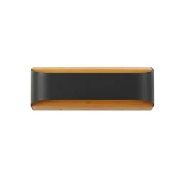 Terrassebelysning|Væglamper ^ Lindby udendørs LED-væglampe Lenore, sort, metal, 36,5 cm