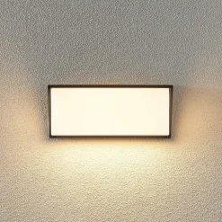 Væglamper ^ Lindby udendørs LED-væglampe Malim, 25 cm, antracit, IP65