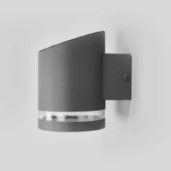 Solcellelamper|Terrassebelysning ^ Lindby udendørs LED-væglampe Melinda, 9 cm, stål