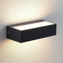 Lindby Væglamper > udendørs LED-væglampe Nienke, 17 cm, saltvandsresistent, IP65