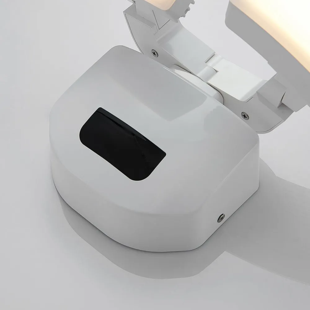 Væglampe Med Sensor|Terrassebelysning ^ Lindby udendørs LED-væglampe Nikias, 30 cm, sensor, 2 lyskilder, hvid
