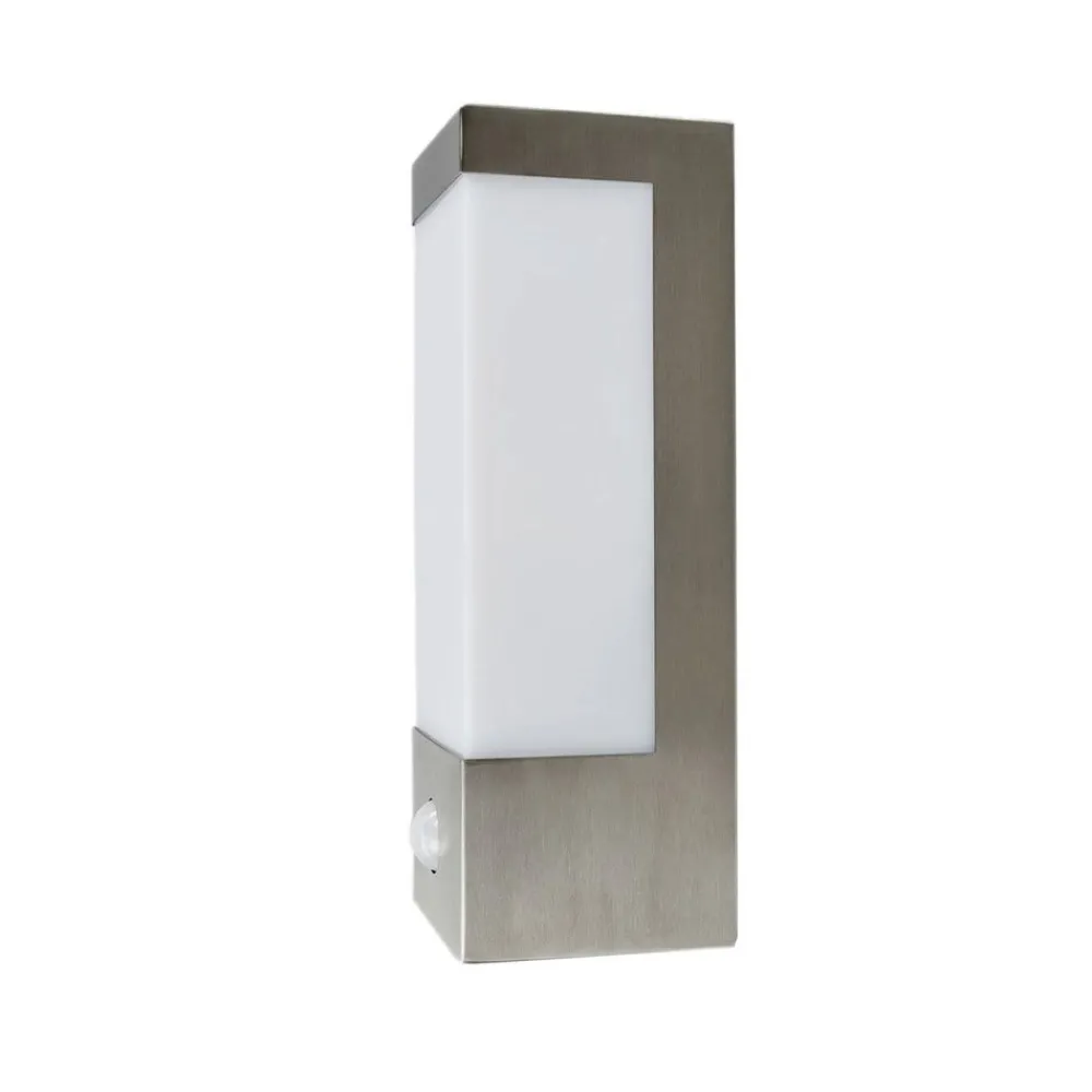 Væglampe Med Sensor|Væglamper ^ Lindby udendørs LED-væglampe Severina, 25 cm, sensor, stål