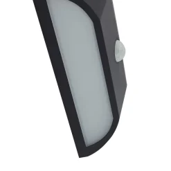 Lindby Terrassebelysning|Væglamper > udendørs LED-væglampe Siana, sort, pc, sensor