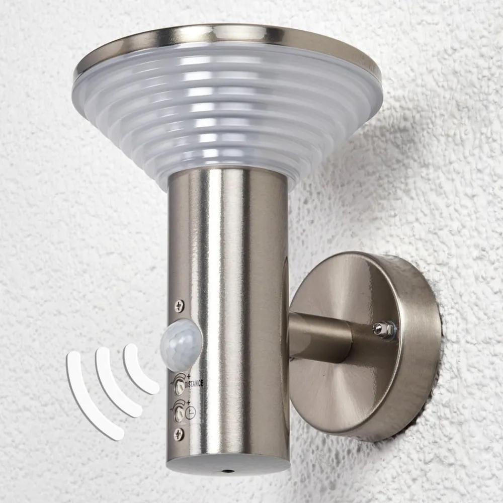 Lindby Væglampe Med Sensor|Væglamper > udendørs LED-væglampe Tiga, bevægelsessensor, IP44