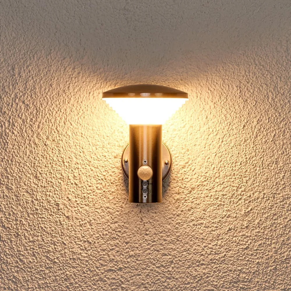 Lindby Væglampe Med Sensor|Væglamper > udendørs LED-væglampe Tiga, bevægelsessensor, IP44