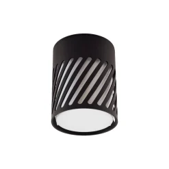 Udendørs Loftlamper ^ Lindby udendørs loftlampe Lurinda, 10,5 cm, sort, aluminium,