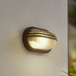 Lindby Væglamper > udendørs væglampe Adita, sort, ABS, højde 16,3 cm