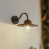 Lindby Terrassebelysning|Væglamper > udendørs væglampe Bilma, rustfarvet, glas, 29 cm