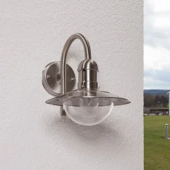 Lindby Terrassebelysning|Væglamper > udendørs væglampe Damion, 30 cm, stål, E27, IP44