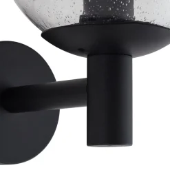 Lindby Terrassebelysning > udendørs væglampe Dangan, klar, glas, Ø 20 cm