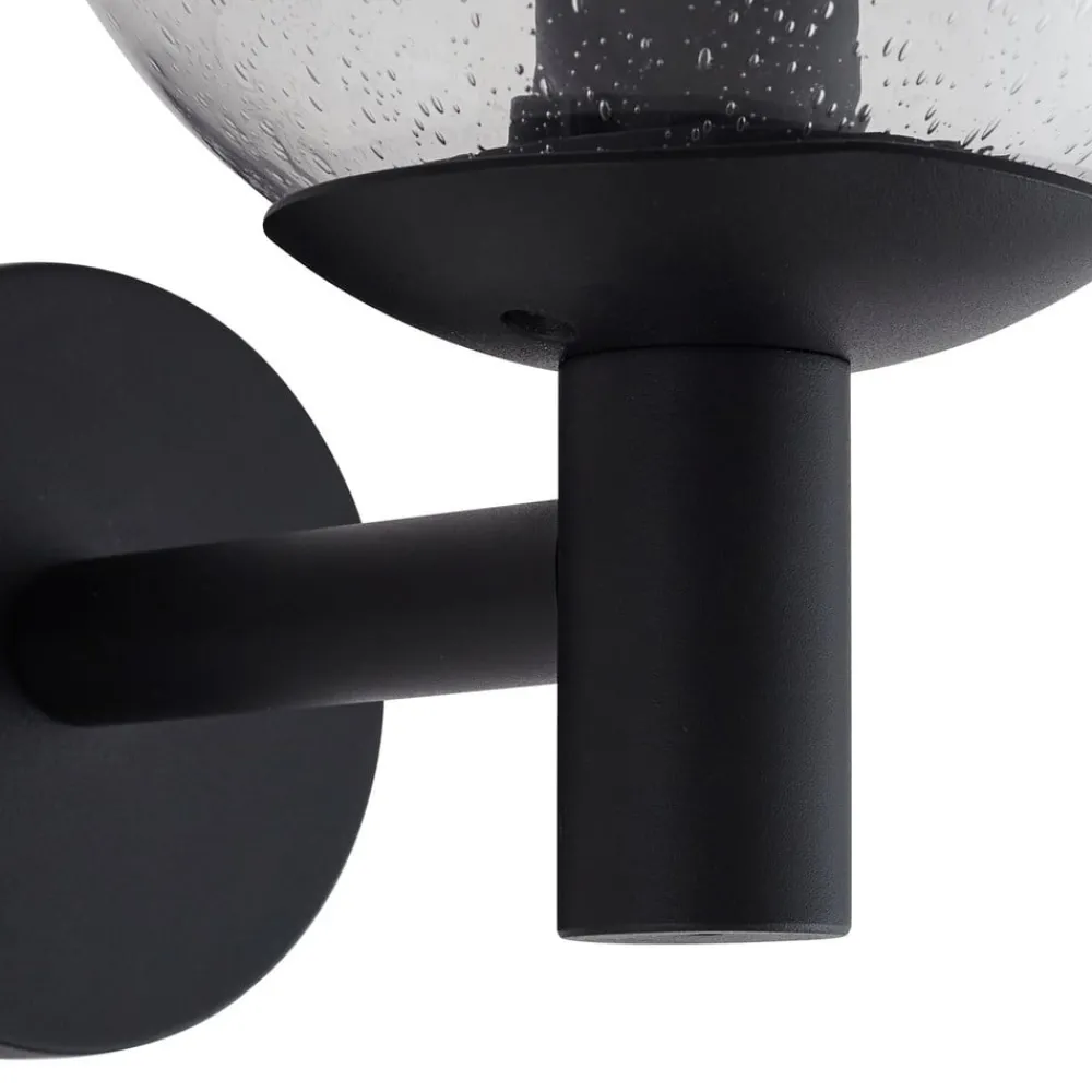 Lindby Terrassebelysning > udendørs væglampe Dangan, klar, glas, Ø 20 cm