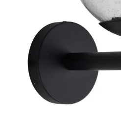 Lindby Terrassebelysning > udendørs væglampe Dangan, klar, glas, Ø 20 cm