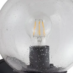 Lindby Terrassebelysning > udendørs væglampe Dangan, klar, glas, Ø 20 cm