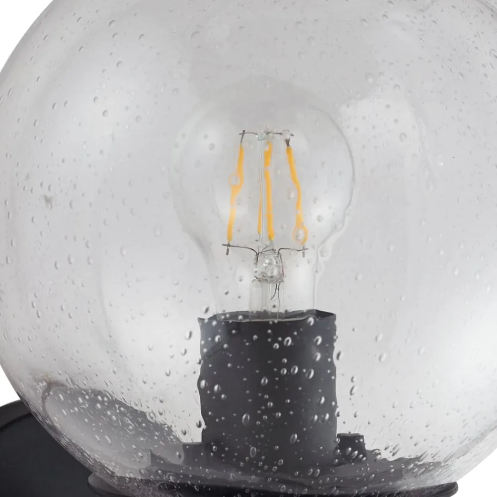 Lindby Terrassebelysning > udendørs væglampe Dangan, klar, glas, Ø 20 cm