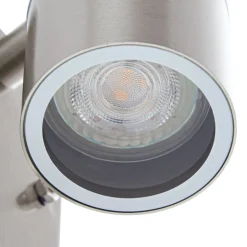 Lindby Væglampe Med Sensor|Terrassebelysning > udendørs væglampe Eyrin, højde 22 cm, stål, sensor