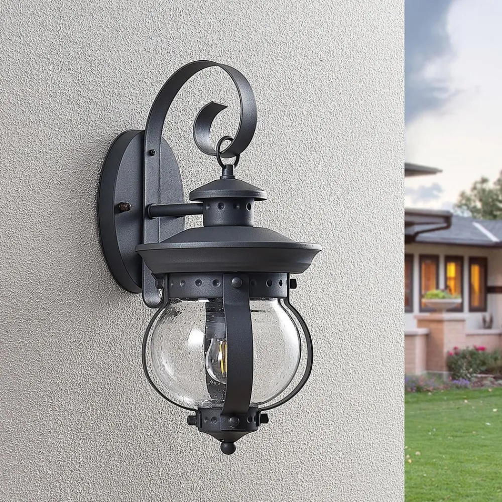 Lindby Terrassebelysning|Væglamper > udendørs væglampe Farley, 40 cm, mørkegrå, IP44, E27