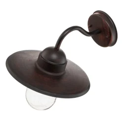 Lindby Terrassebelysning|Væglamper > udendørs væglampe Filip, rustbrun, 30 cm, E27, IP44