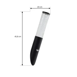 Lindby Væglampe Med Sensor|Terrassebelysning > udendørs væglampe Gavros, sort, aluminium, sensor