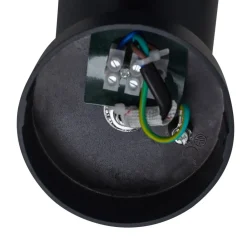 Lindby Væglampe Med Sensor > udendørs væglampe Heulo, Ø 10,5 cm, røggrå, sensor