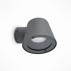 Lindby Terrassebelysning|Væglamper > udendørs væglampe Ileyna, antracit, metal, 15 cm