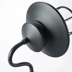 Væglamper ^ Lindby udendørs væglampe Kyan, højde 40 cm, sort, IP44, E27