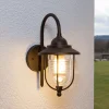 Terrassebelysning|Væglamper ^ Lindby udendørs væglampe Meret, højde 37 cm, rustfarvet, aluminium