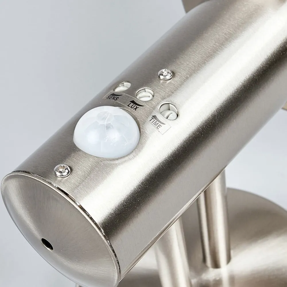 Lindby Væglampe Med Sensor|Terrassebelysning > udendørs væglampe Nada, stål, glas, sensor, E27