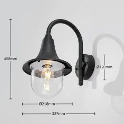 Lindby Terrassebelysning|Væglamper > udendørs væglampe Nalevi, 41 cm, saltvandsresistent, E27, IP44