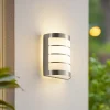 Lindby Terrassebelysning|Væglamper > udendørs væglampe Noyan, 20 cm, stål, IP44, E27