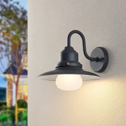 Lindby Væglamper > udendørs væglampe Roisin, antracit, metal, 31 cm