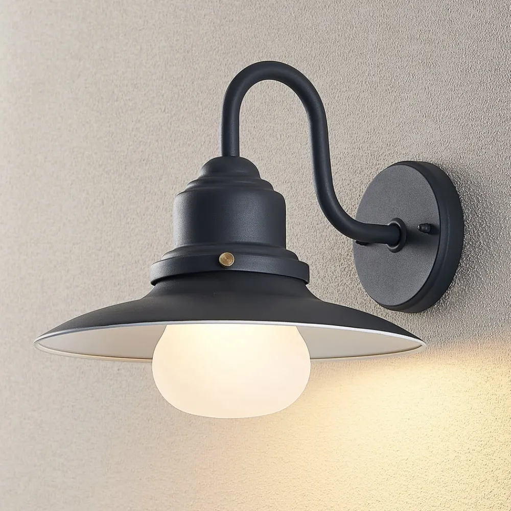 Lindby Væglamper > udendørs væglampe Roisin, antracit, metal, 31 cm